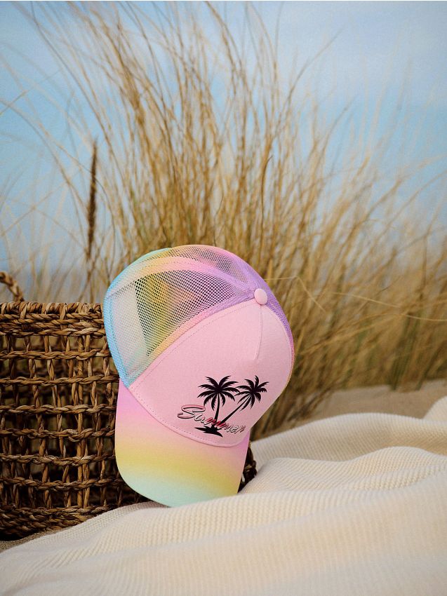 Colourful cap with print - RESERVED