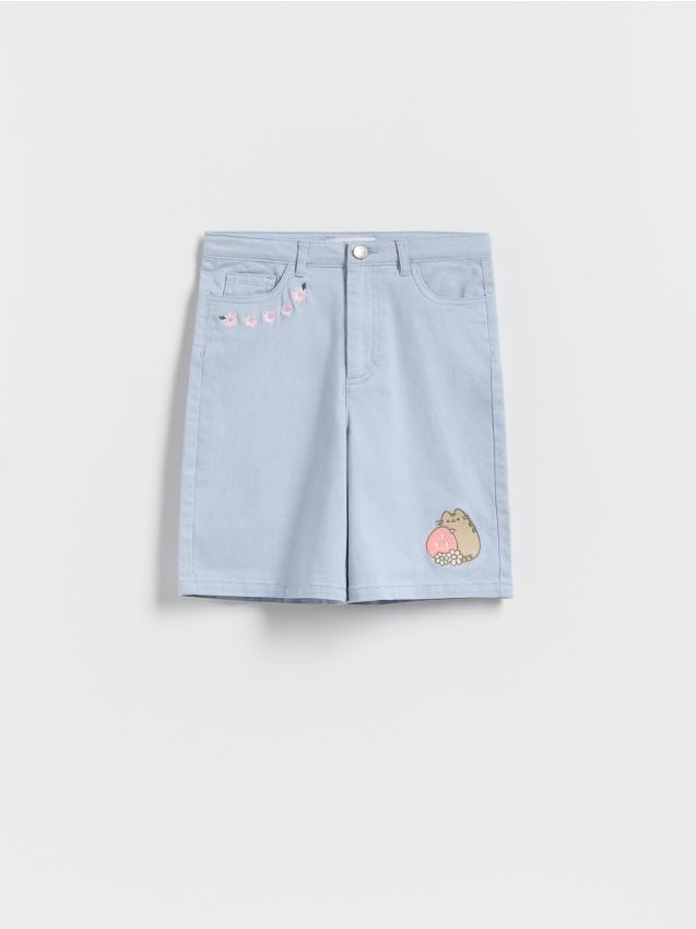 Reserved - GIRLS` TROUSERS - albastru-deschis Reserved - GIRLS` TROUSERS - albastru-deschis
