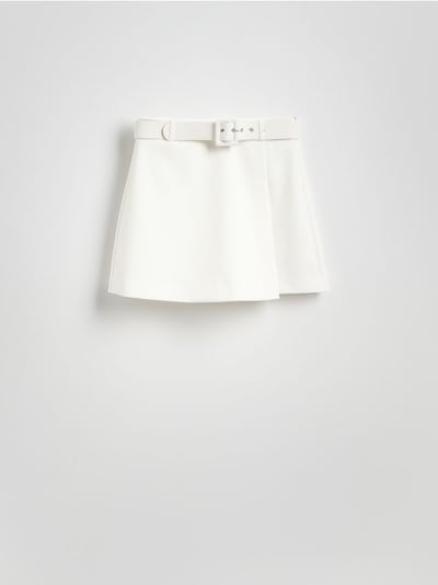 Skort with belt