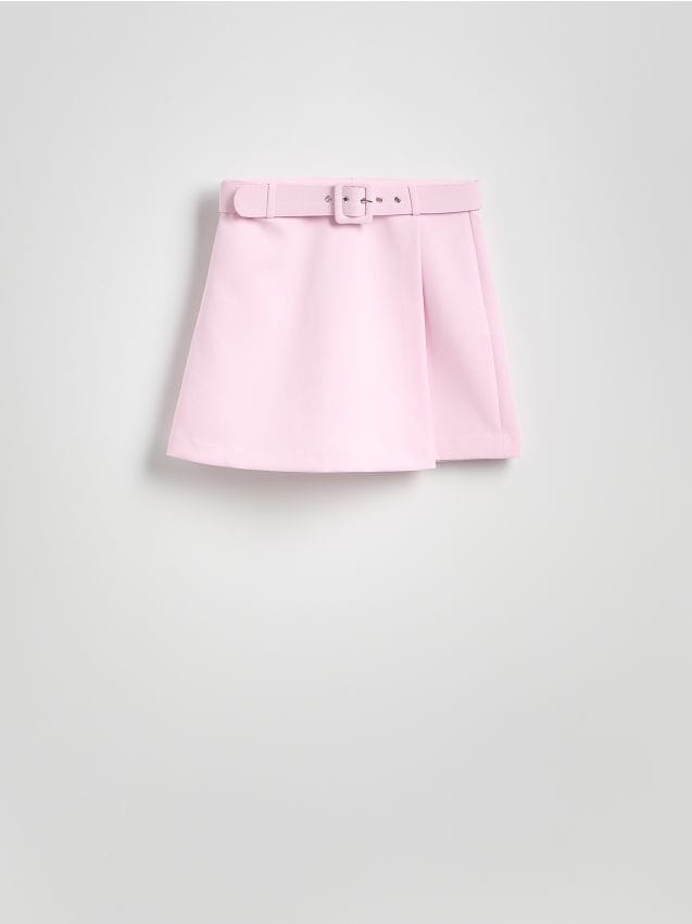 Reserved - Fustă tip tenis cu curea - roz-pastel Reserved - Fustă tip tenis cu curea - roz-pastel