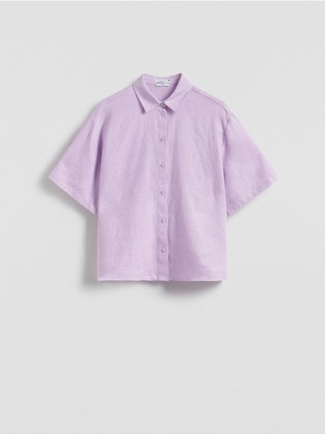 Reserved - LADIES` SHIRT - violet-prună