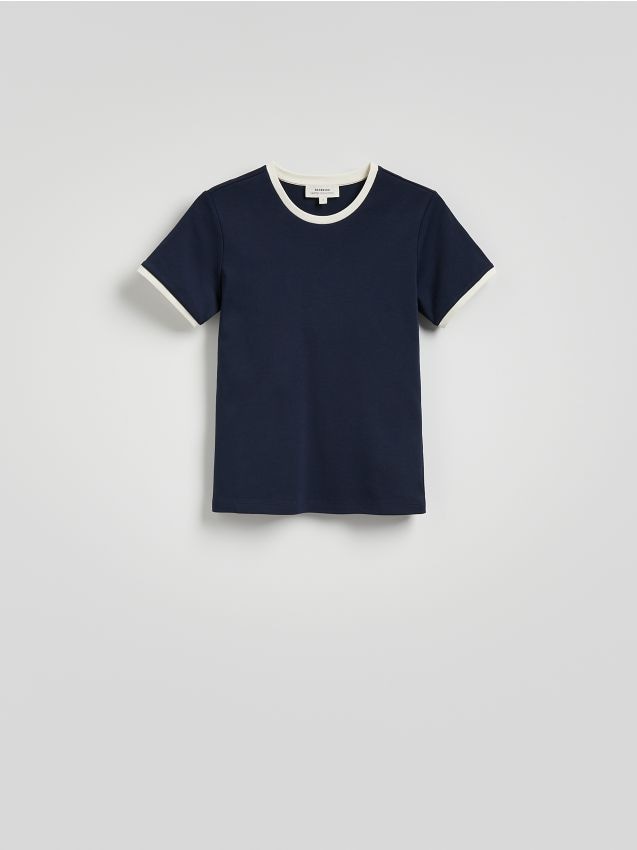T-shirt à bordures contrastantes - RESERVED