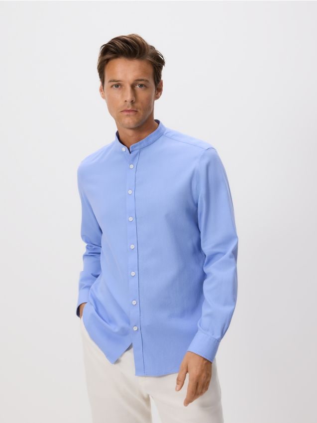 Regular fit Egyptian cotton shirt - RESERVED