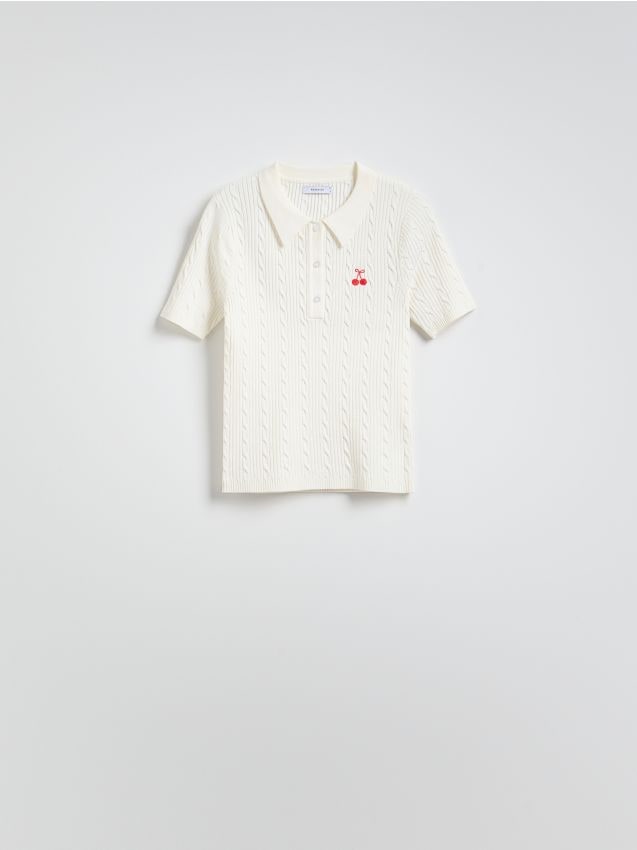 Viscose rich polo shirt - RESERVED