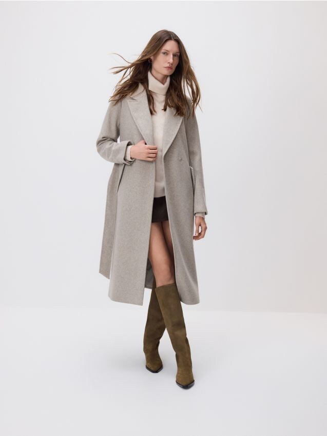 Reserved - LADIES` COAT - bej