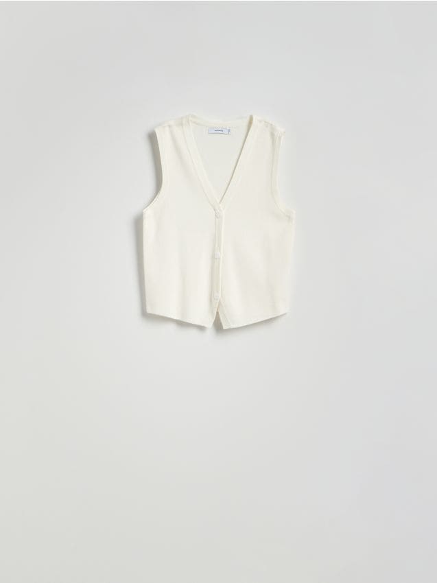 Viscose rich jersey vest - RESERVED