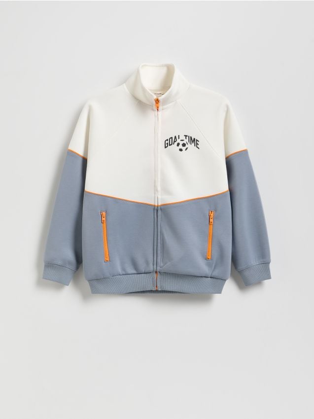 Sweatshirt with stand up collar - RESERVED