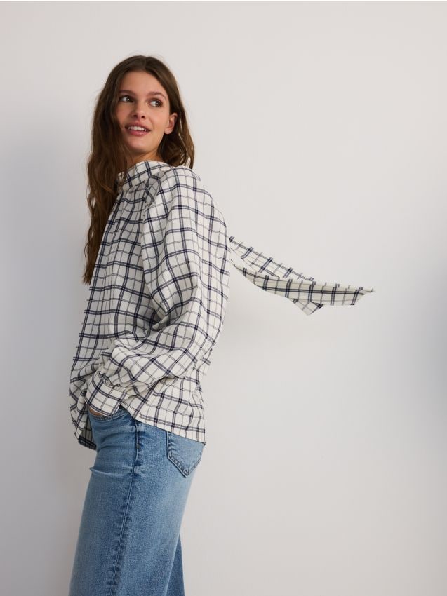 Back tie blouse - RESERVED