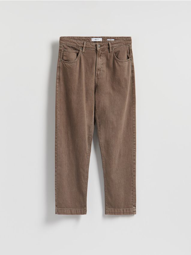 Loose jeans with wash effect - RESERVED