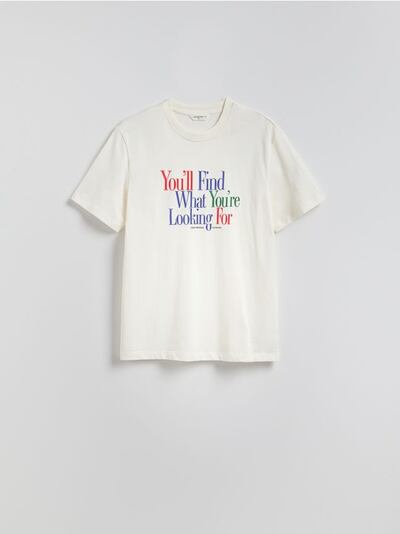 T-shirt comfort z nadrukiem
