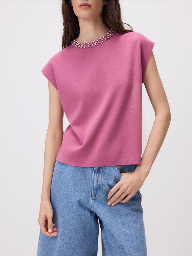 Blouse avec pierres décoratives - RESERVED