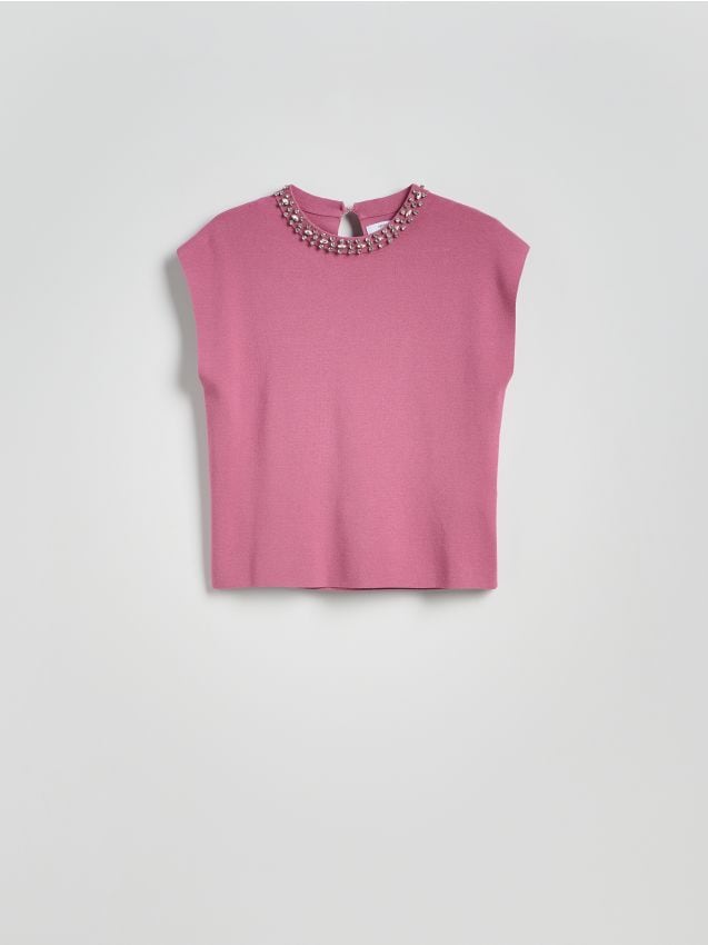 Blouse with decorative stones - RESERVED