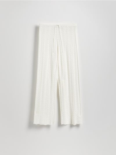Pantaloni din jerseu cu adaos de viscoză