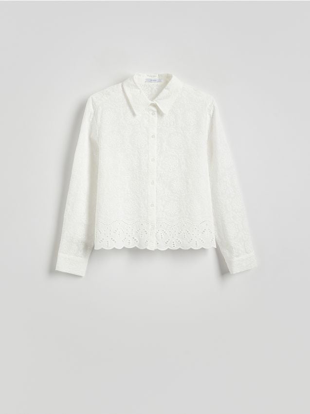 Embroidered cotton shirt - RESERVED