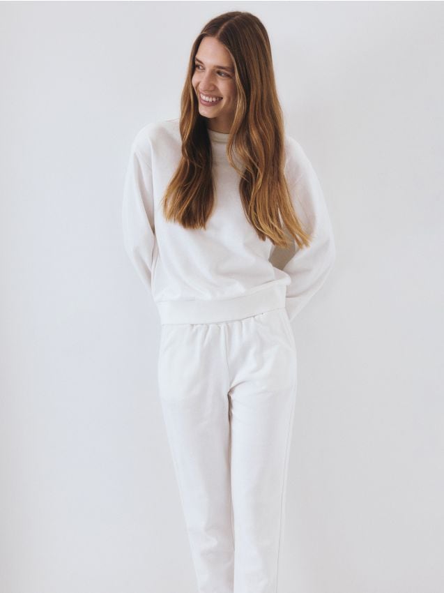 Plain cotton rich sweatshirt - RESERVED
