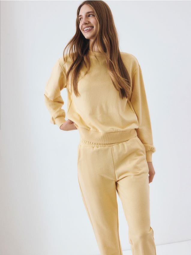 Plain cotton rich sweatshirt - RESERVED