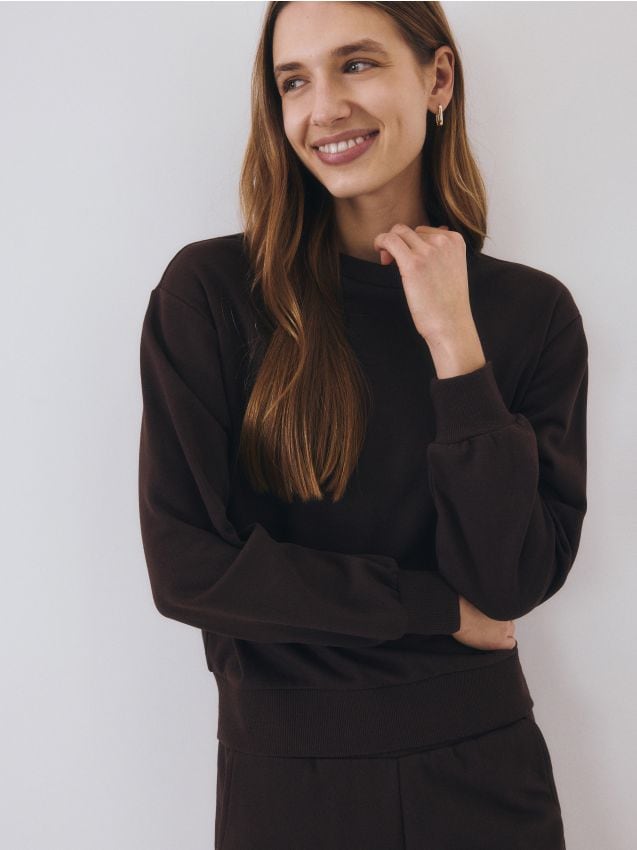 Gladde sweater met hoog katoengehalte - RESERVED