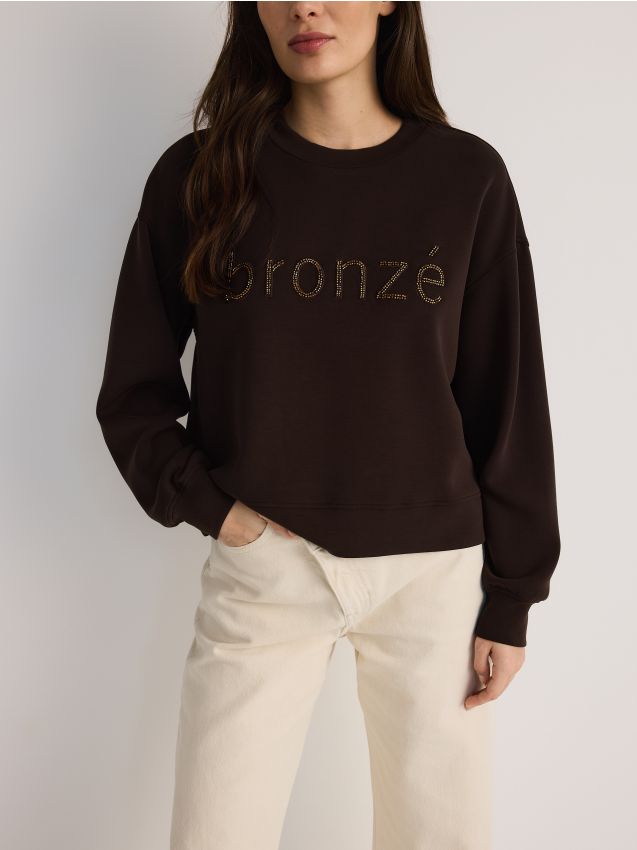 Sweatshirt with embroidery detailing - RESERVED