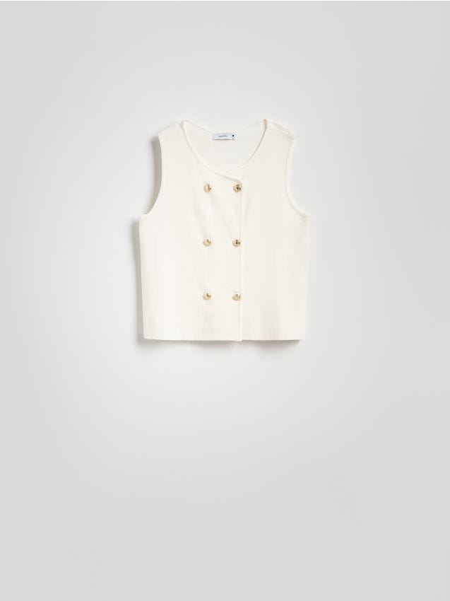 Viscose rich vest - RESERVED