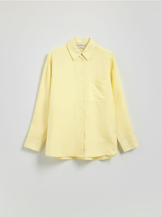 Linen rich shirt - RESERVED