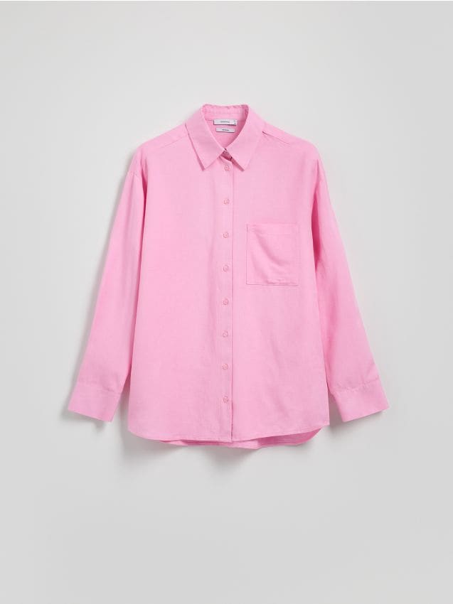 Linen rich shirt - RESERVED