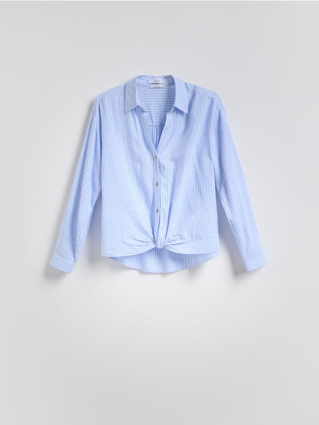Linen rich shirt - RESERVED