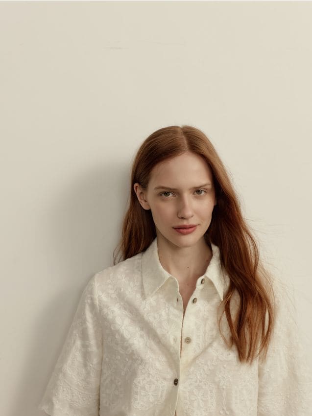 Shirt in jacquard pattern - RESERVED