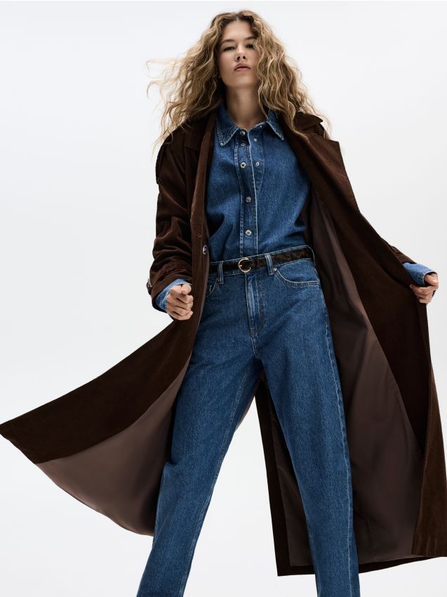 LADIES` COAT & BELT - RESERVED