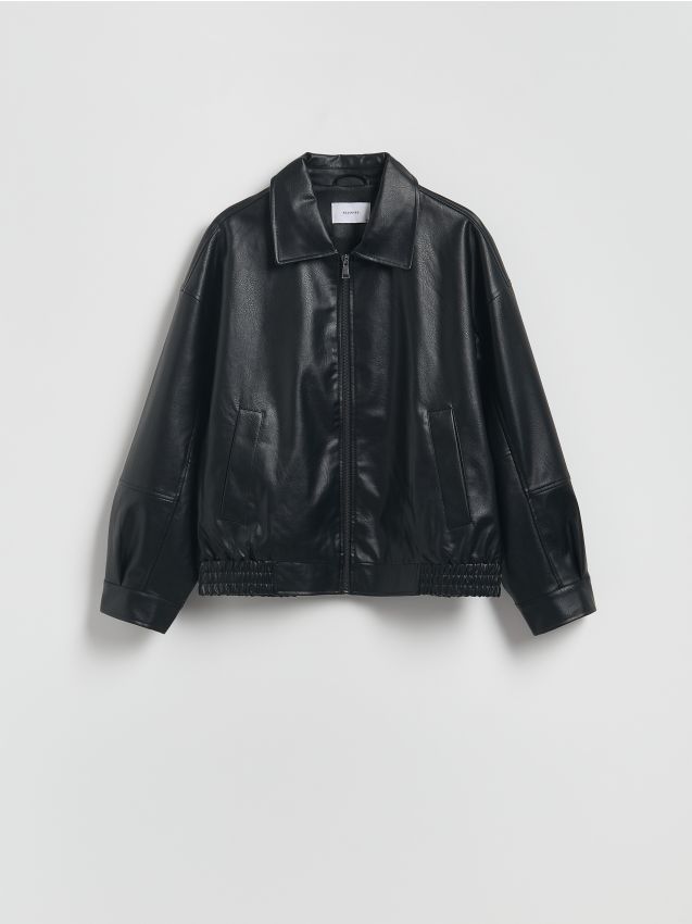 Faux leather jacket - RESERVED