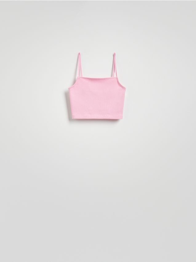 Crop top με λεπτές τιράντες - RESERVED