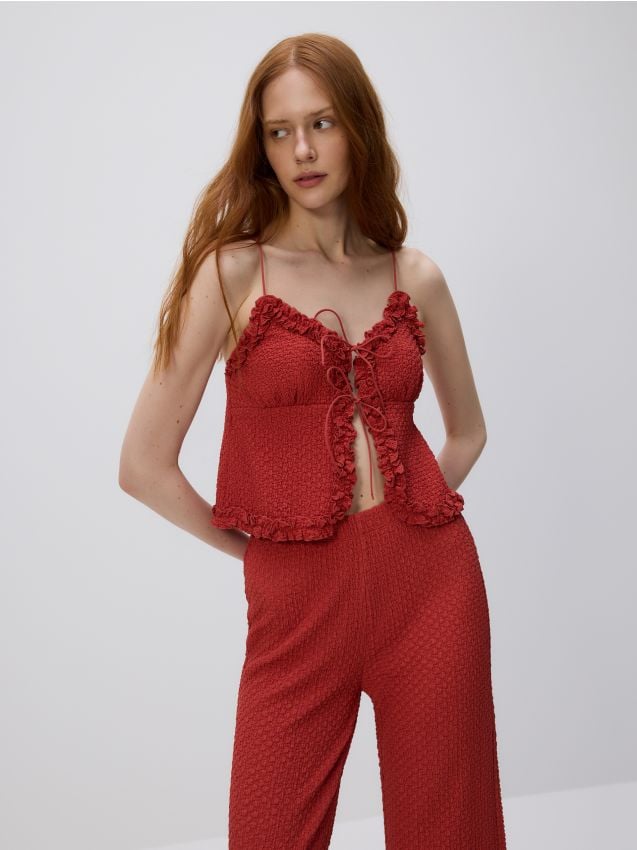 Jersey top with straps - RESERVED