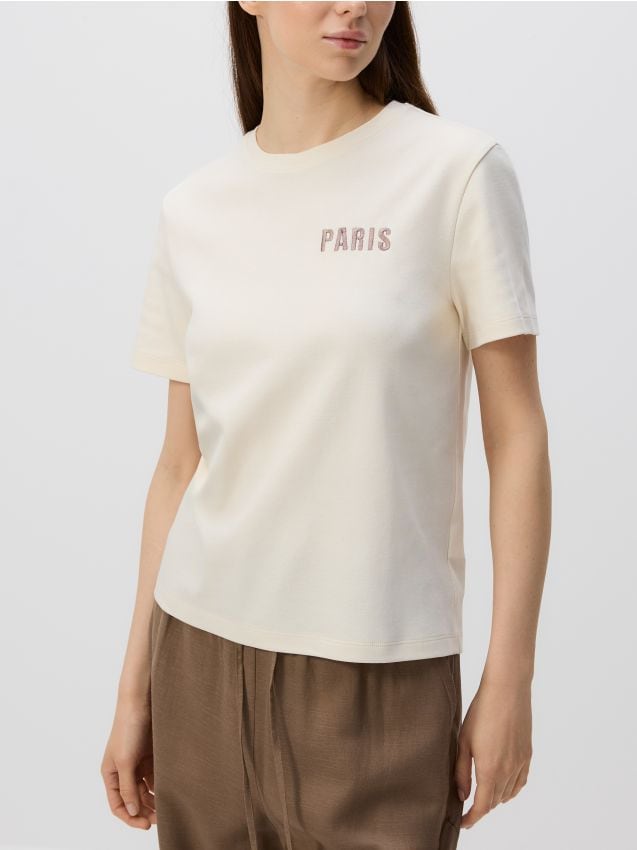 T-shirt with embroidery detailing - RESERVED