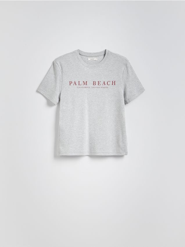 Reserved - Tricou cu imprimeu - gri deschis