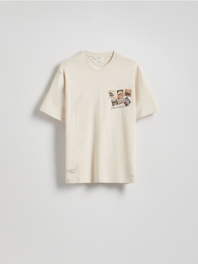 Relaxed fit T-shirt with print - RESERVED