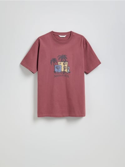 T-shirt comfort z nadrukiem