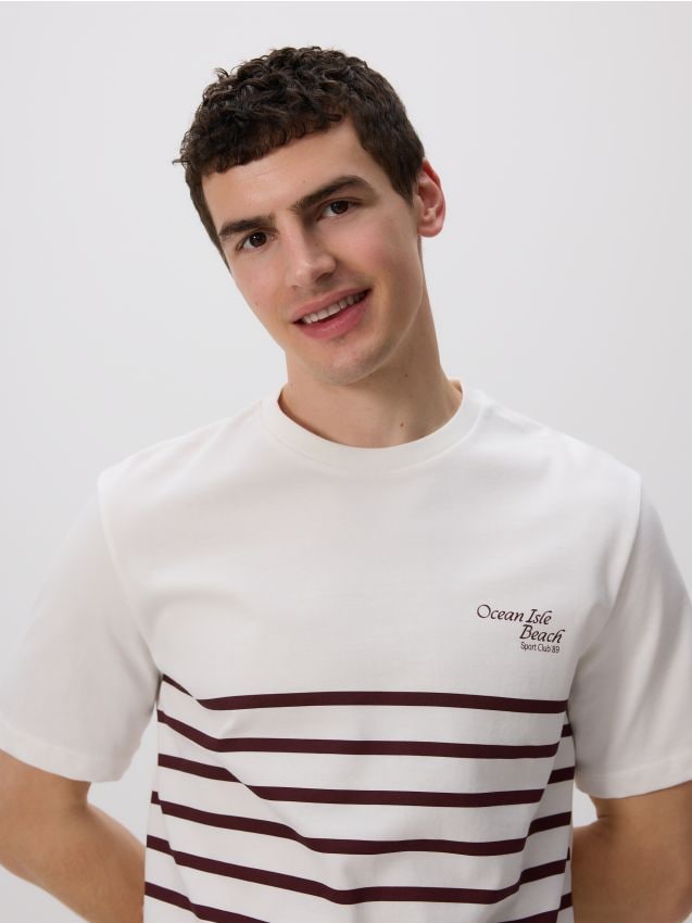 Regular fit stripe T-shirt - RESERVED