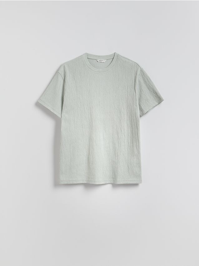 Comfort fit structural fabric T-shirt - RESERVED