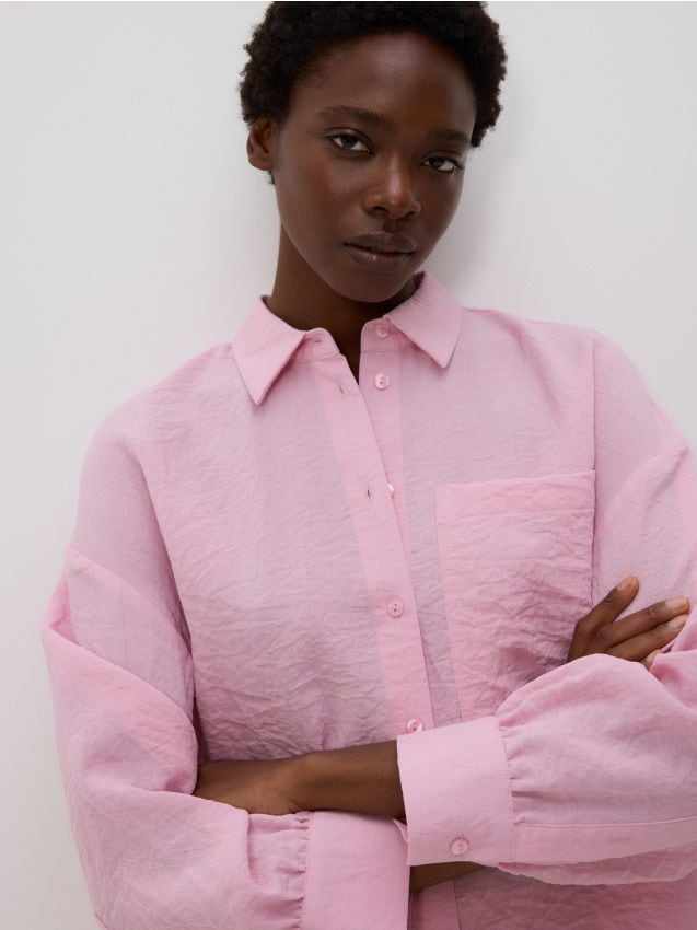 Crease effect shirt - RESERVED