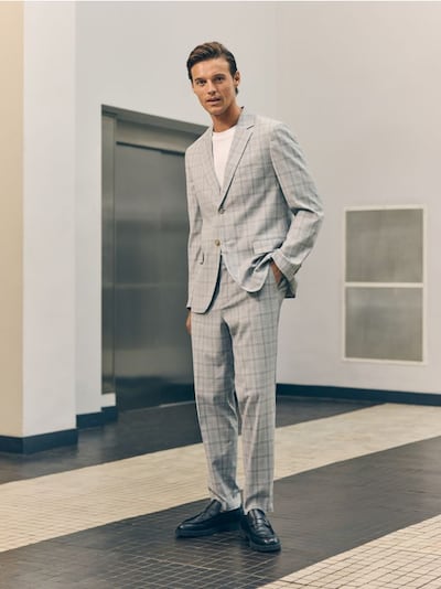 Suit trousers with added viscose