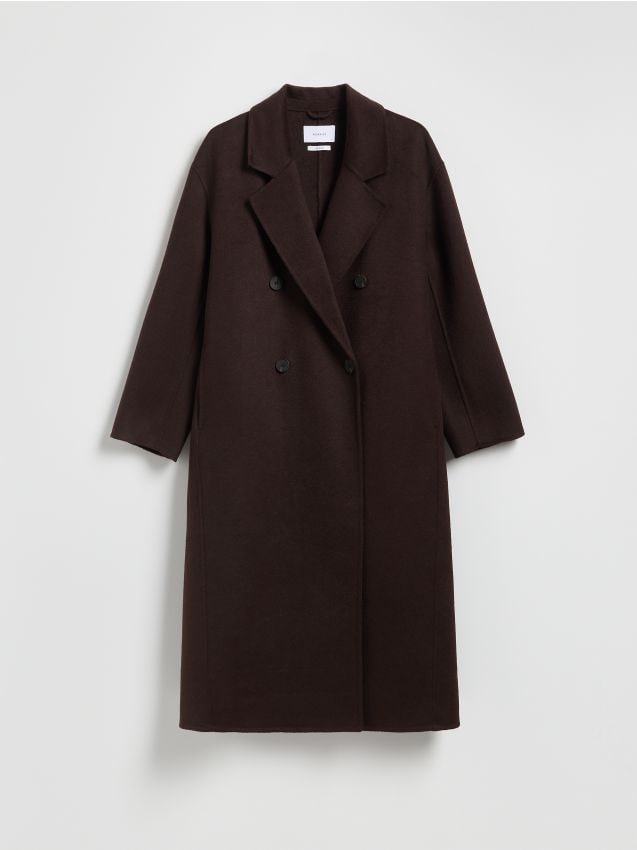 Classic coat with wool blend handmade - RESERVED