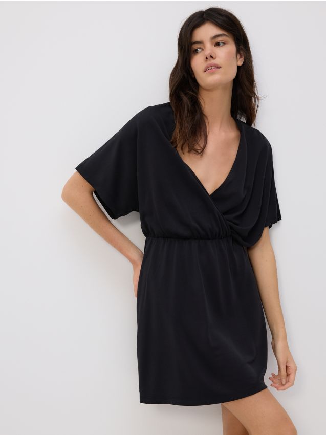 Robe mini en modal majoritaire - RESERVED