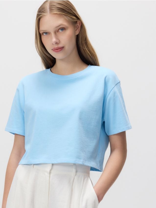 Short T-shirt with print - RESERVED