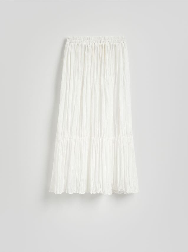 Crushed fabric maxi skirt - RESERVED