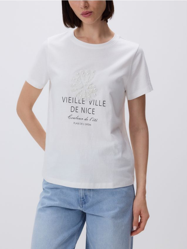 T-shirt with appliqué - RESERVED