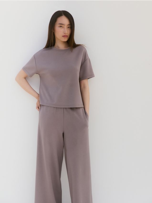 Regular fit modal blend T-shirt - RESERVED