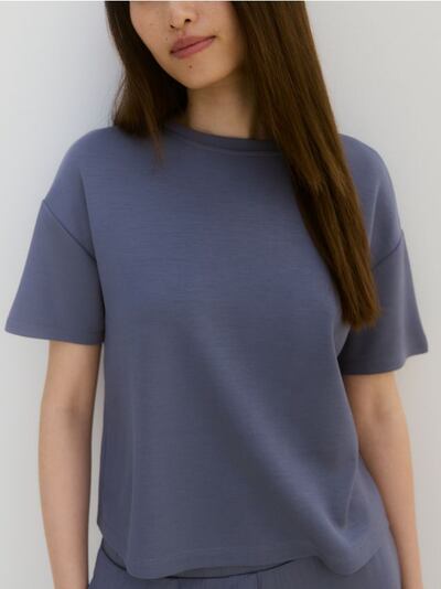 T-Shirt im Regular-Fit aus Modalgemisch