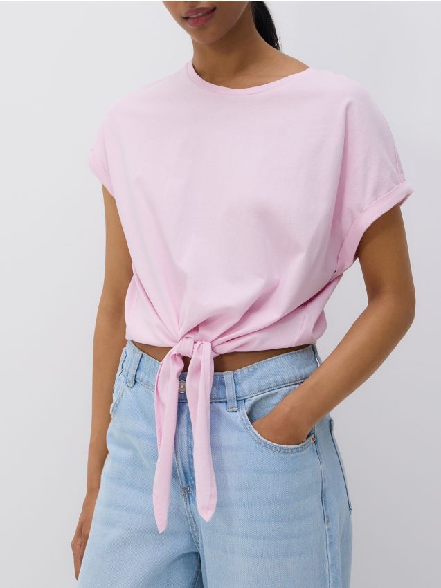 Tied T-shirt - RESERVED