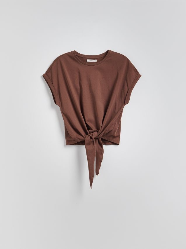 T-shirt con nodo - RESERVED