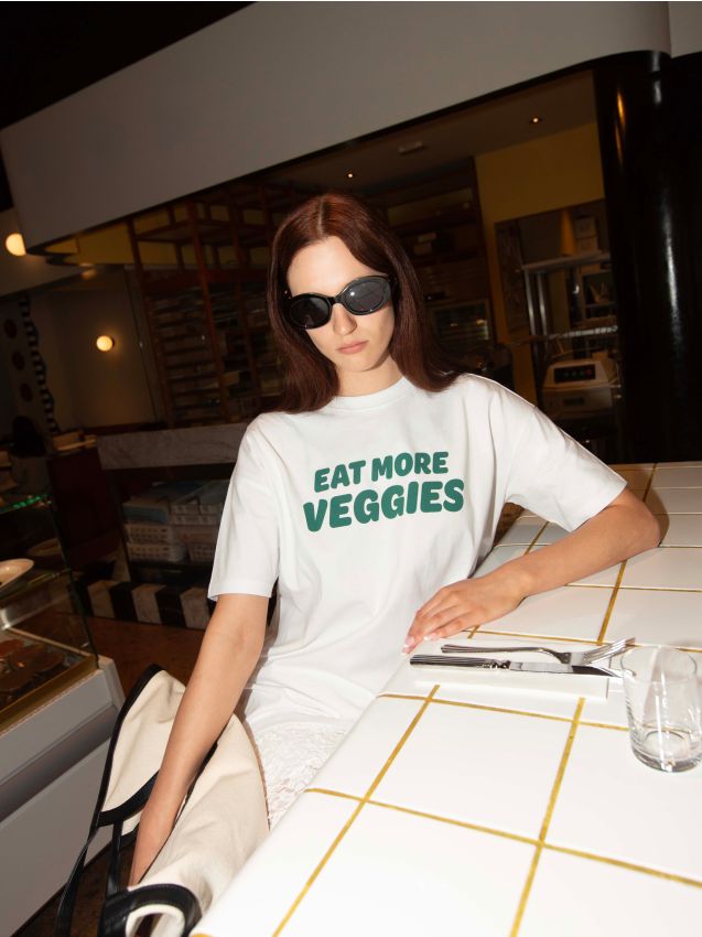 Reserved - Tricou cu imprimeu - alb