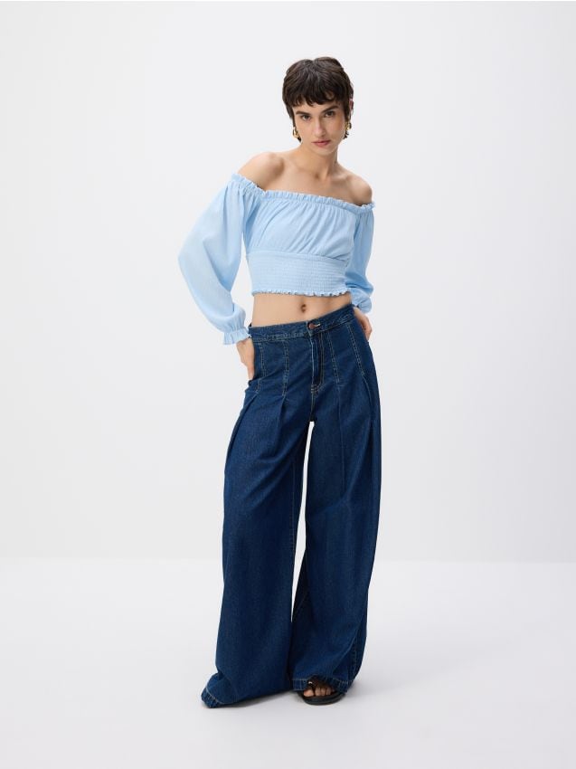 Cold shoulder blouse - RESERVED